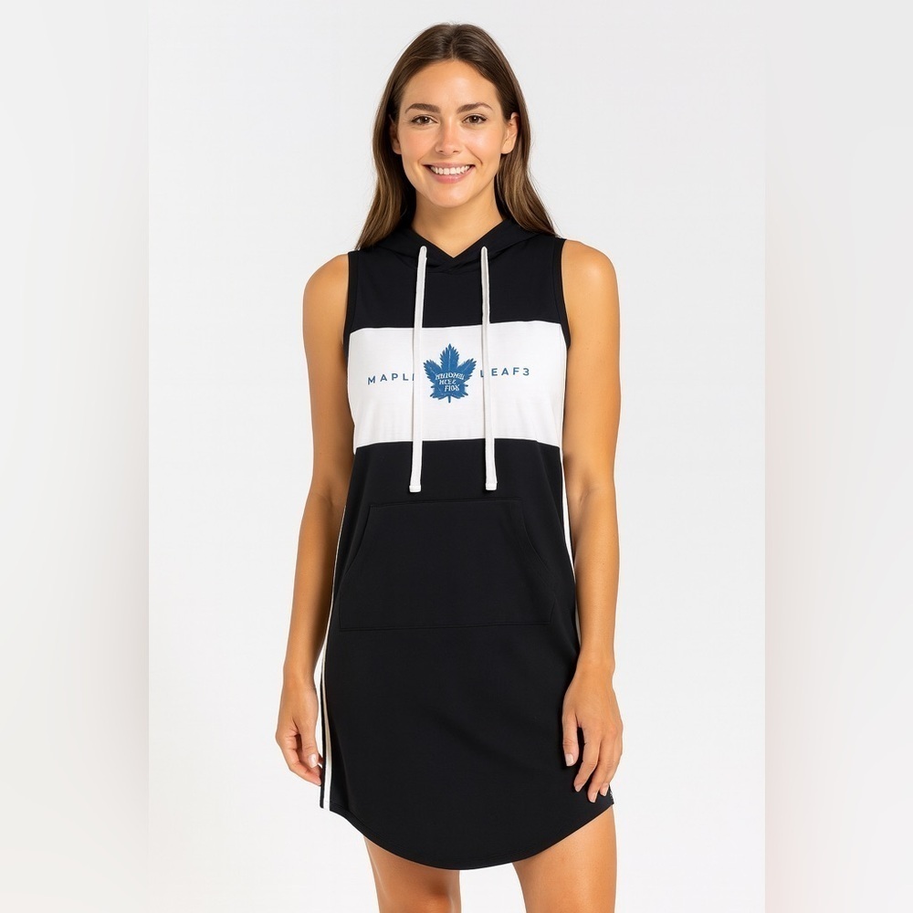 NWT NHL TORONTO MAPLE LEAF KNEE LENGTH SLEEVELESS COVER UP M